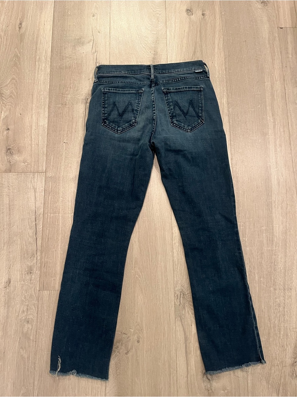 MOTHER Women's Rascal Ankle Snippet Fray in Moonlust Privateer